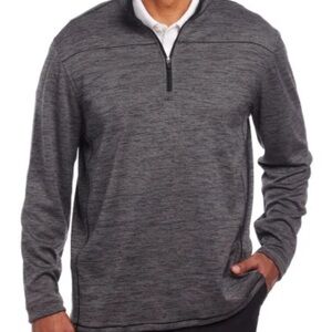 Pebble Beach Dry-Luxe Performance Gray 1/4 Zip Pullover Men's Large